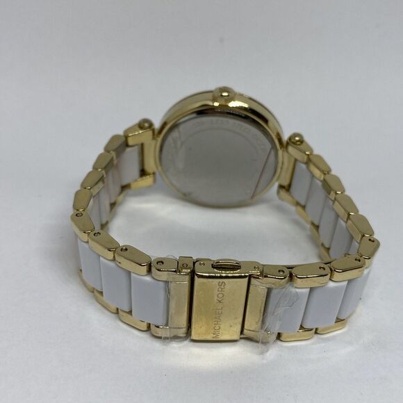 Michael Kors MK6374 Women's Stainless Steel Analog Gold Dial Quartz Watch WO684 - Picture 10 of 12